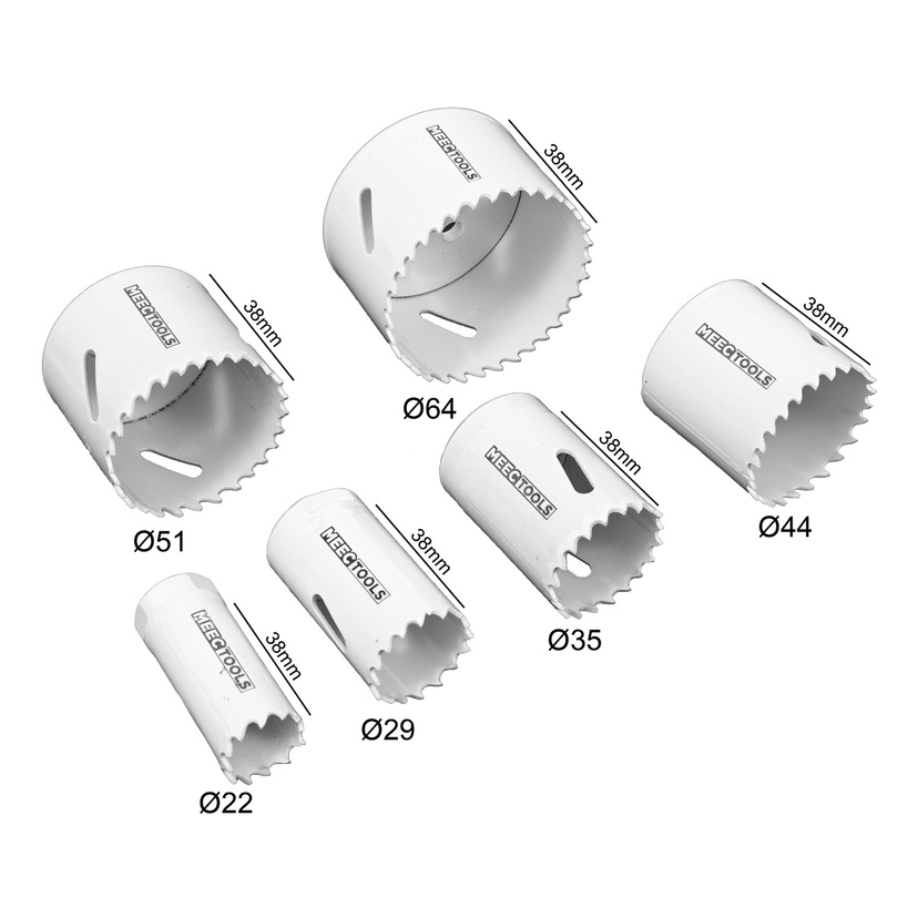 Hullsagsett 9 deler 22-64 mm