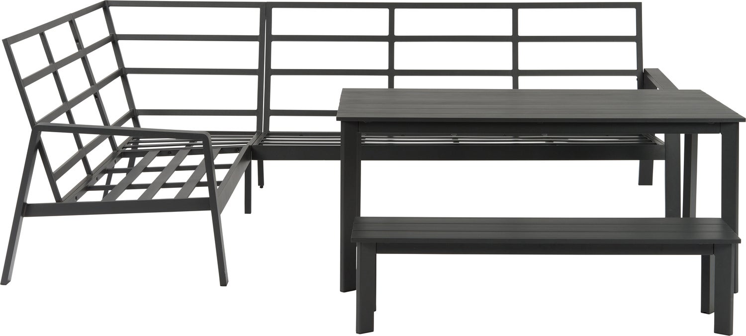 Intratuin 6-zits loungeset Marseille antraciet