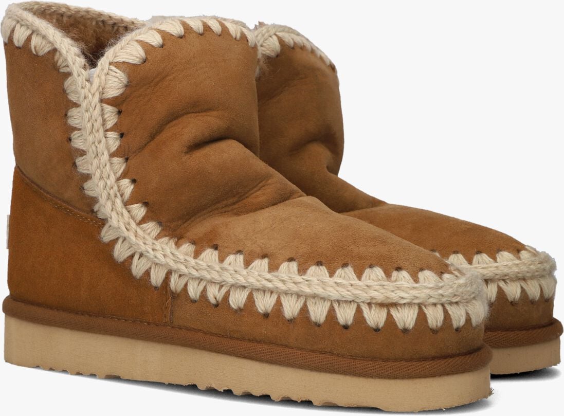 cognac mou vachtlaarzen eskimo 18 glitter logo