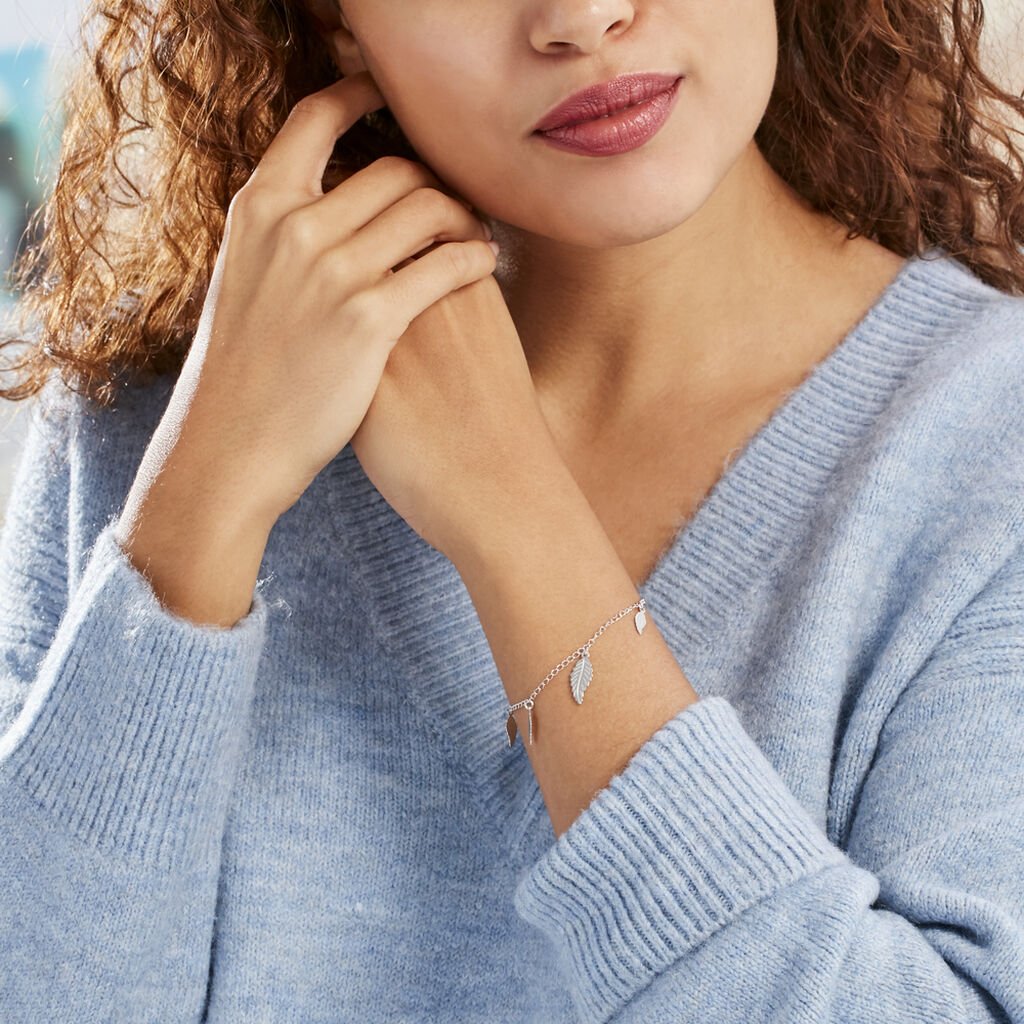 Bracelet Fabia Argent Blanc