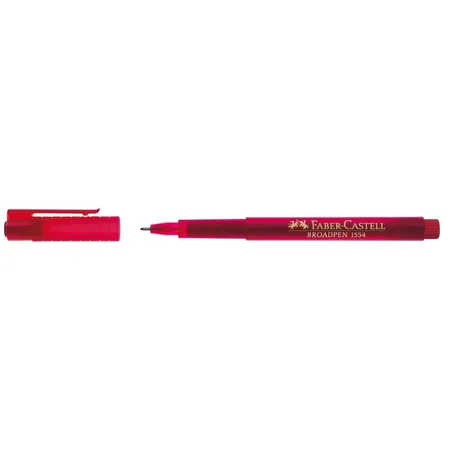 Faber-Castell Fineliner BROADPEN 1554, rot
