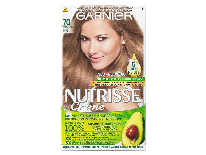 Garnier Haarcoloration Nutrisse Crème 70 Mittelblond Haarfarbe