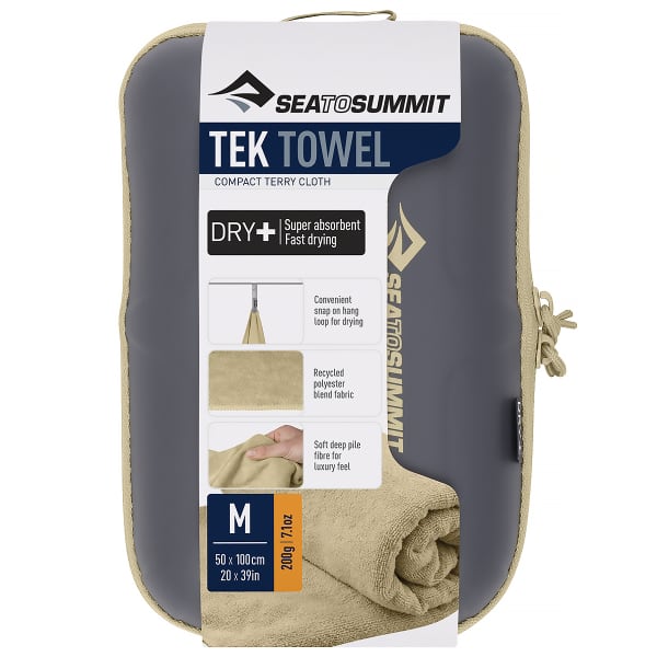 Serviette de voyage SEA TO SUMMIT TEK TOWEL BOUCLETTE M DESERT