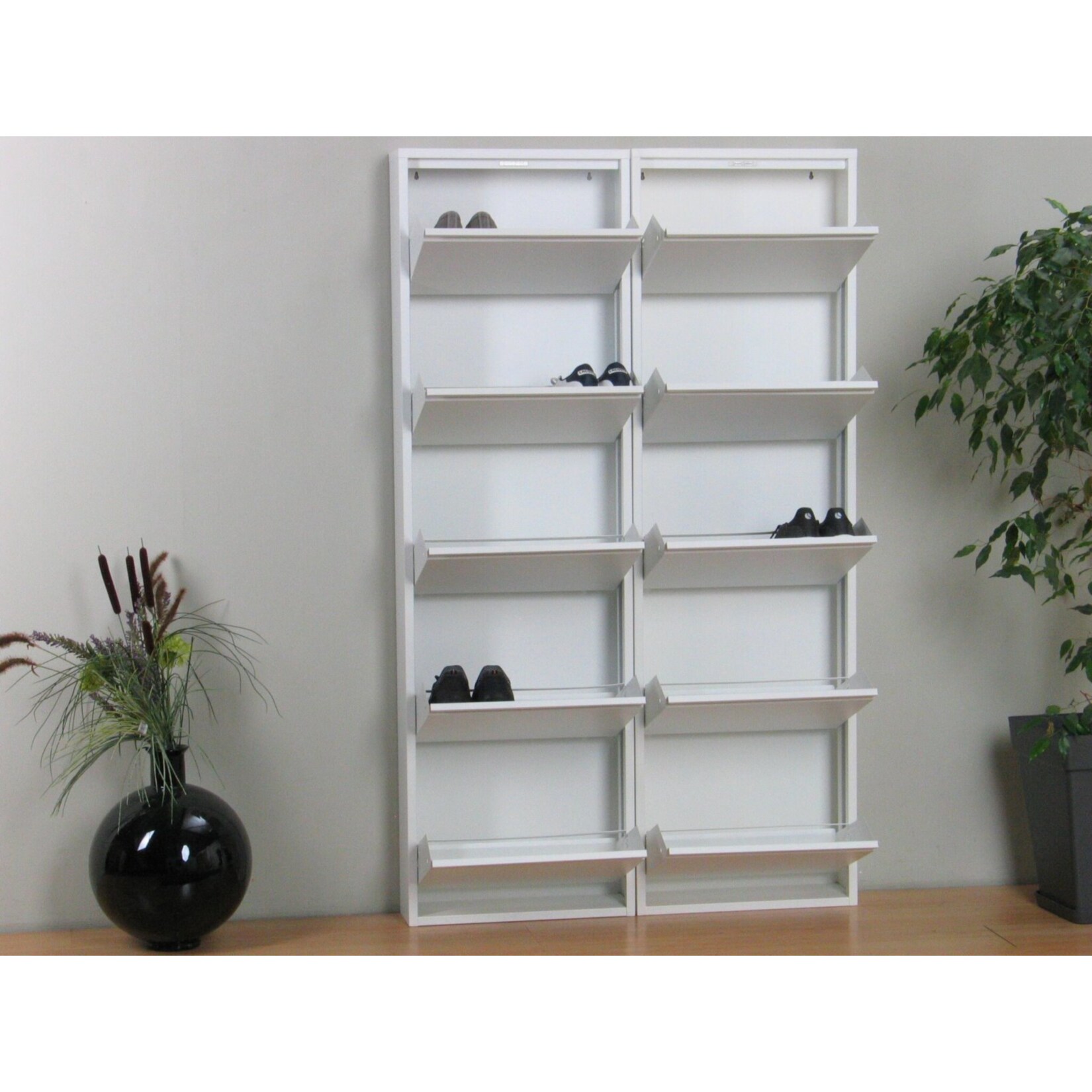 Schuhschrank Pisa 10 Klappen (B)100 x (H)172,5 x (T)16cm