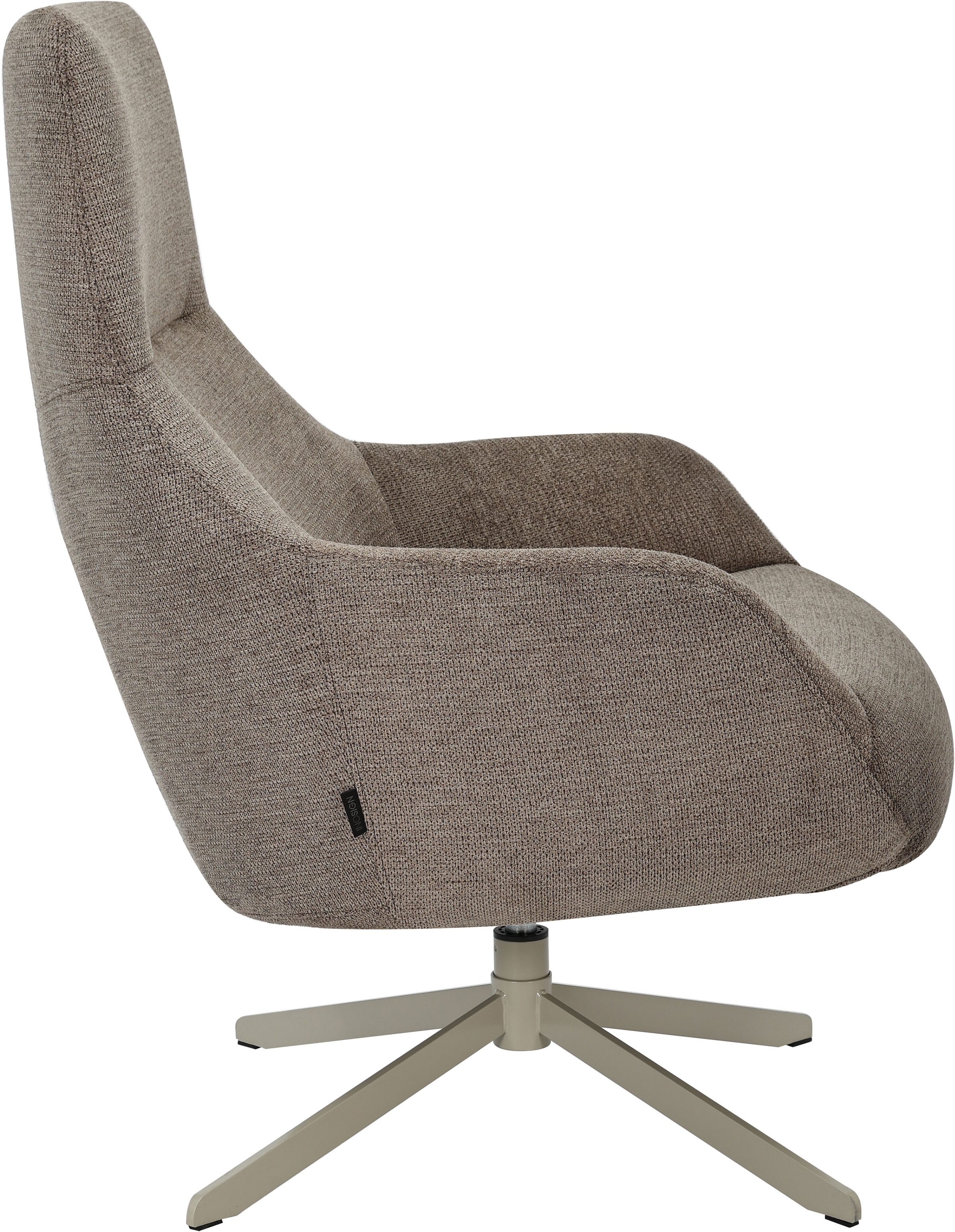 GOODproduct Drehsessel »CLARINDA moderner Ohrensessel drehbar, TV-Sessel, Relaxsessel« 360-Grad drehbar, robustes Metallgestell,
