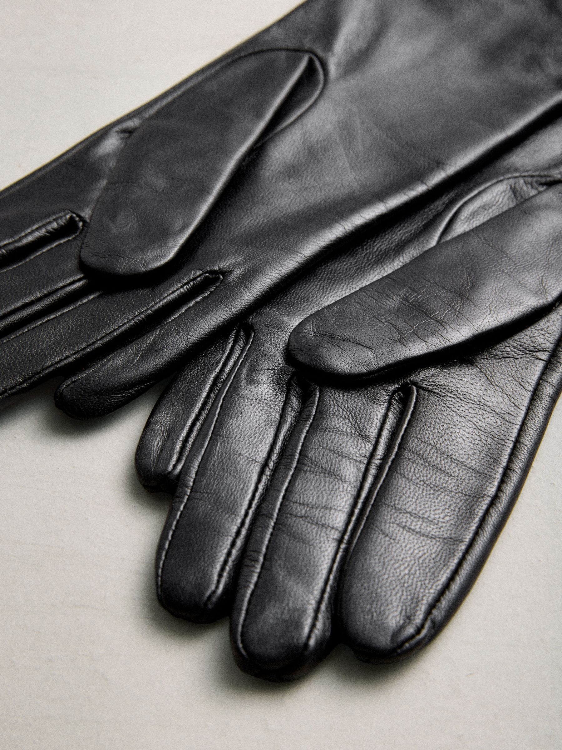 Zwart - Leren handschoenen