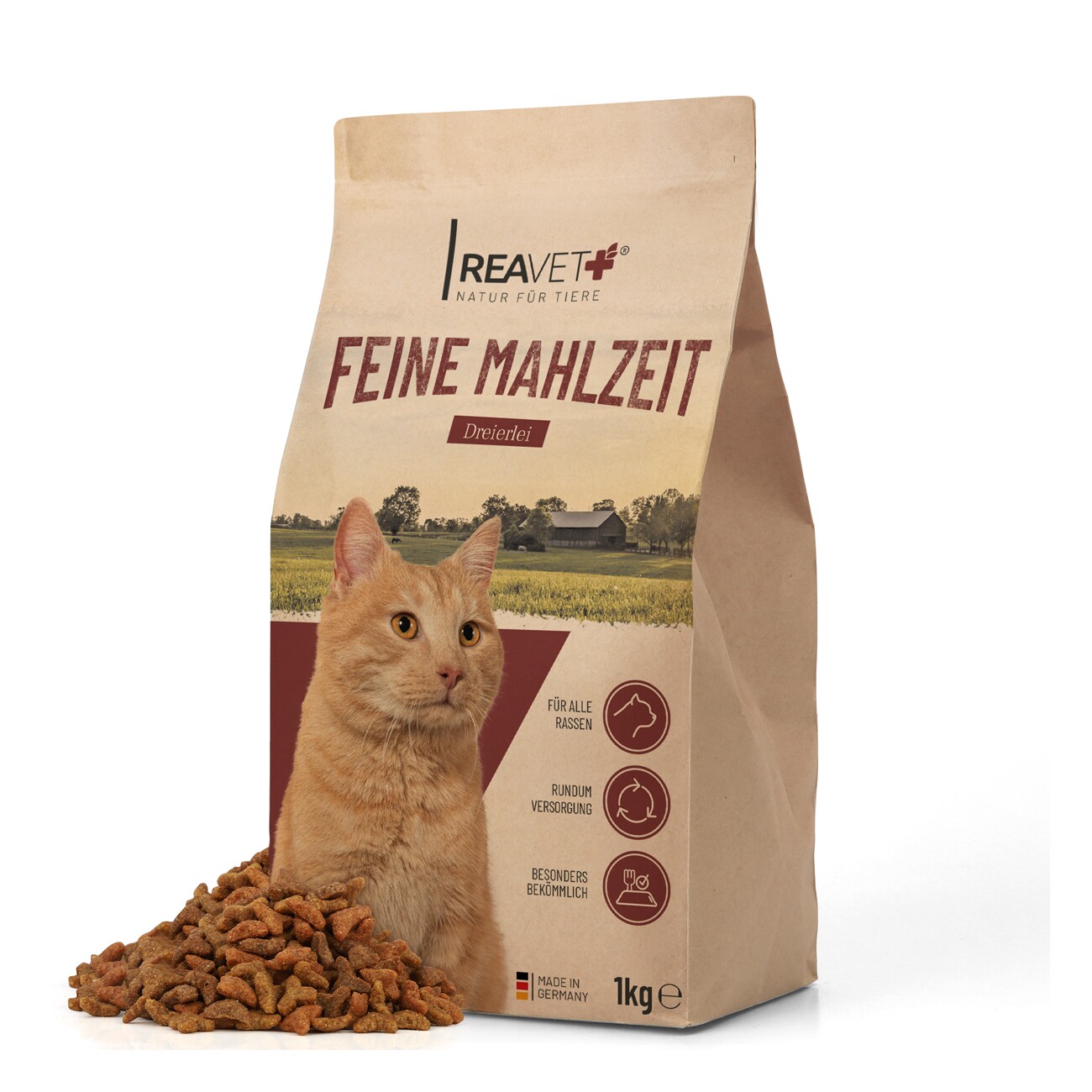 REAVET Trockenfutter Feine Mahlzeit - Dreierlei 1kg