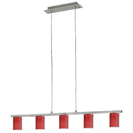 Pendelleuchte - Alu-rot