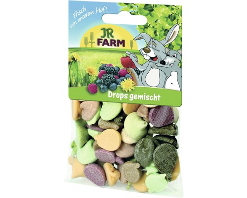 JR Farm Drops gemengd knaagdiervoer, 75 g