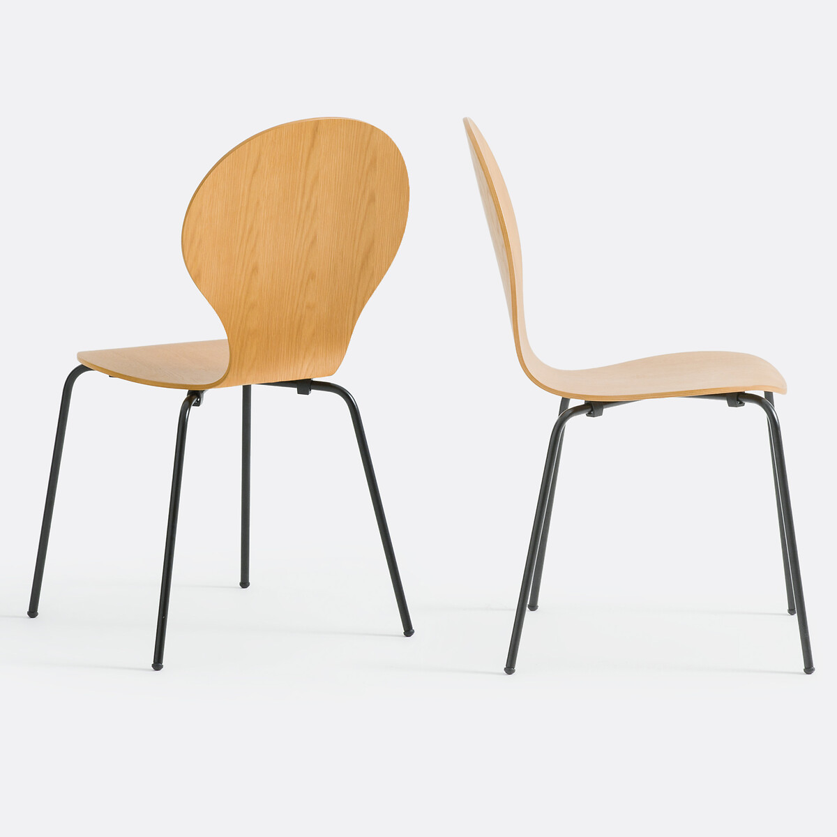 LA REDOUTE INTERIEURS<br>Conjunto de 2 cadeiras empilháveis, Lenon