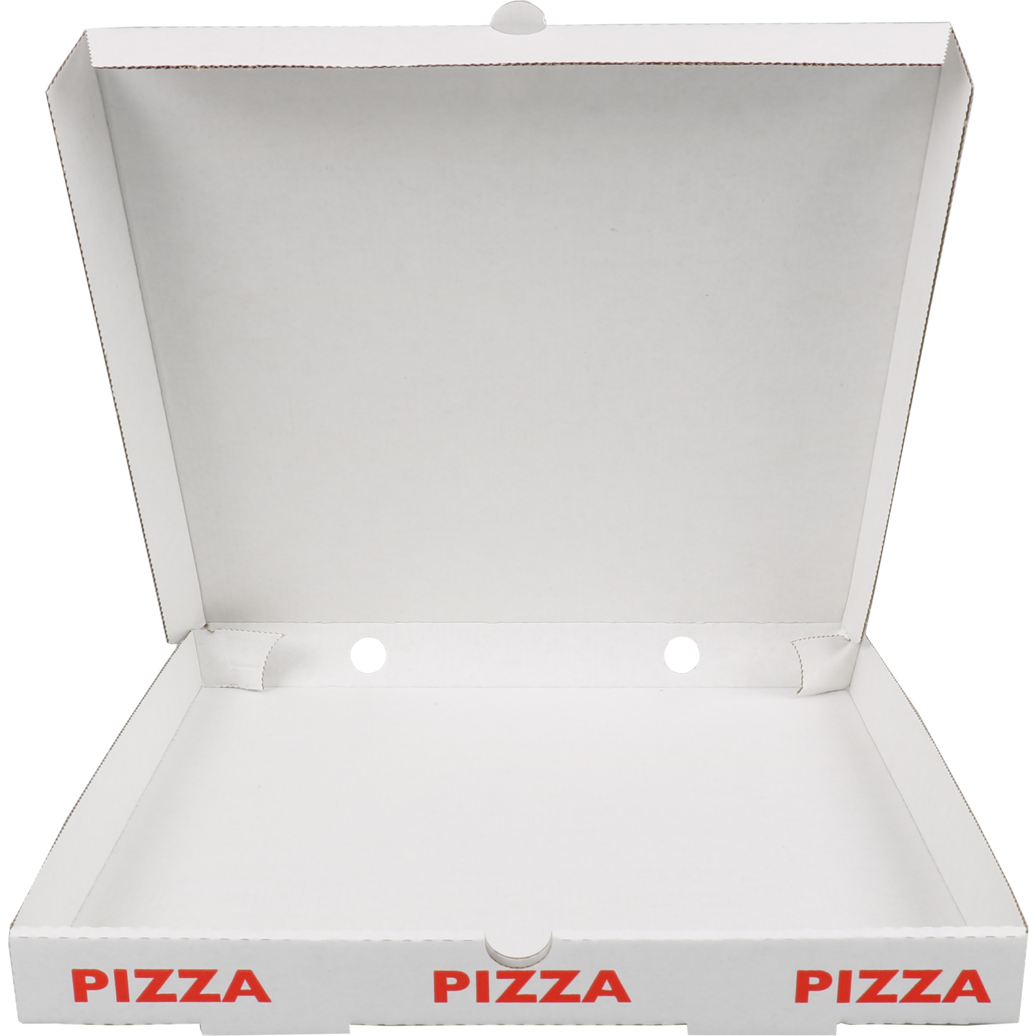 Pizzadoos, golfkarton, 32x32x3cm, americano, wit