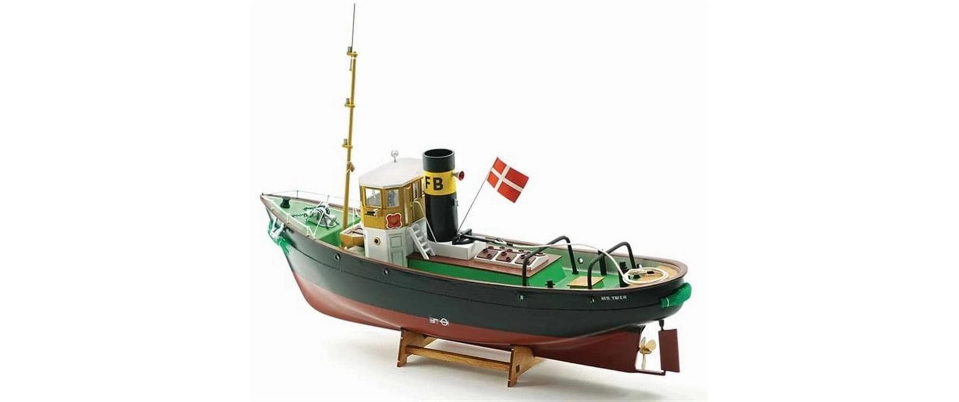 Bausatz Ymer 1:60, 380 mm<br>Detaillierter Schiffsmodellbausatz