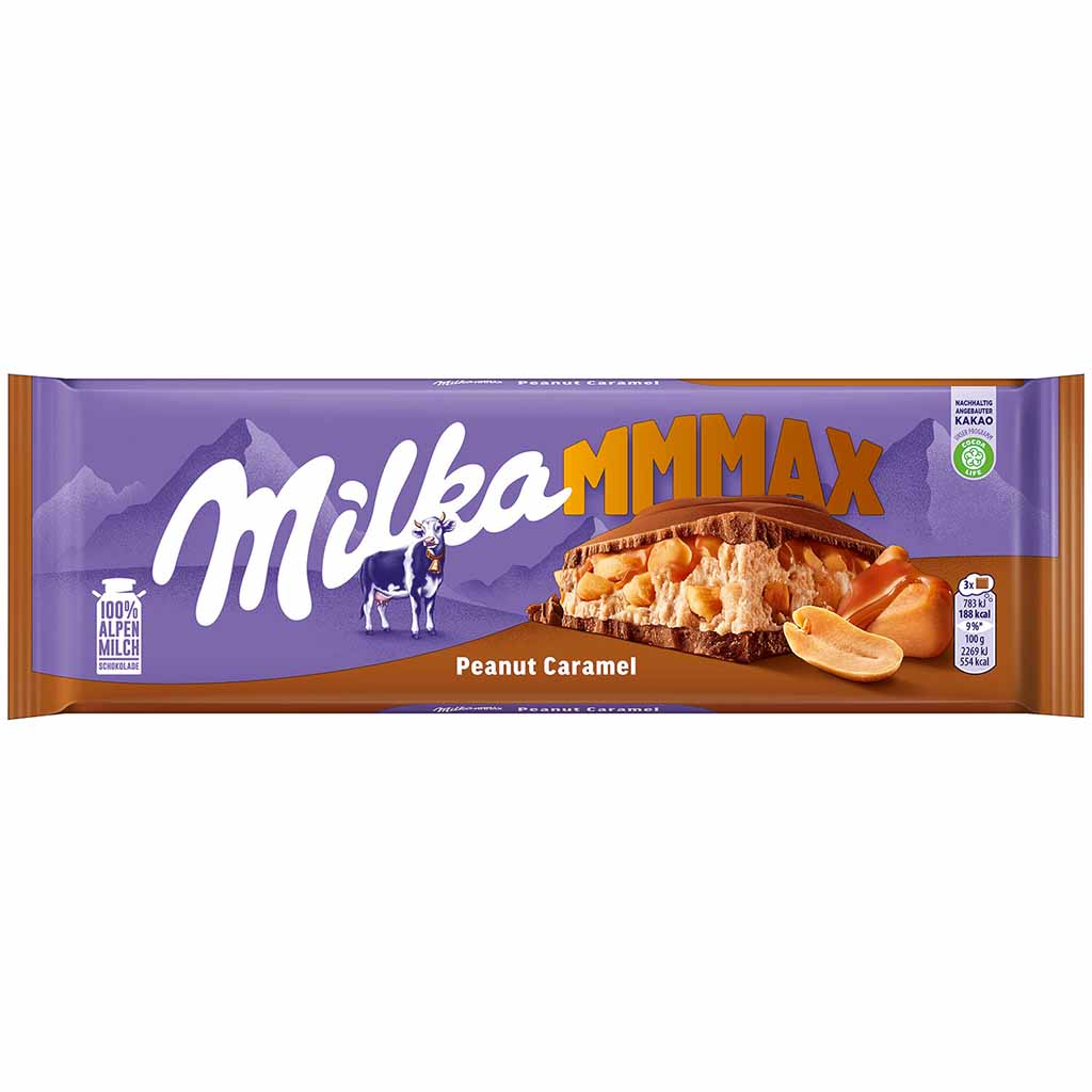 MILKA MMMAX Peanut Karamell Tafel 276g MHD:30.7.25