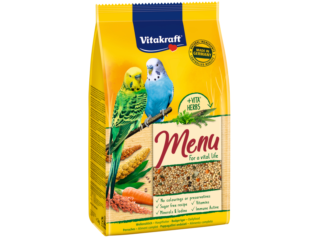 ALIMENTO PARA PERIQUITO VITAKRAFT PREMIUM MENU 1KG