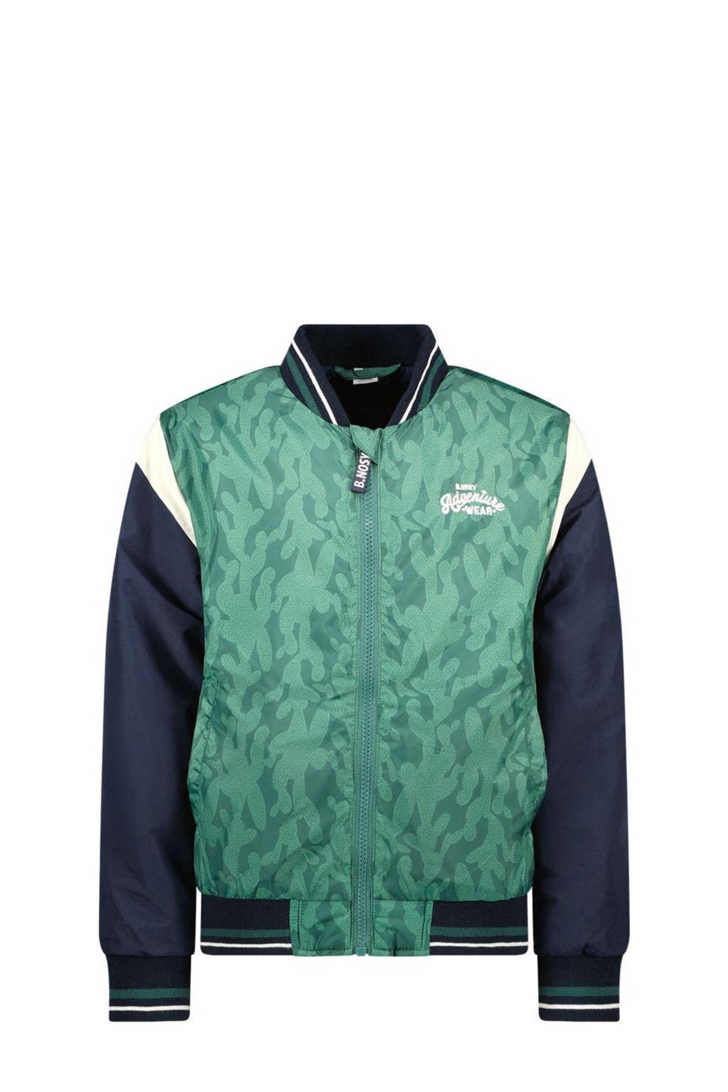B.Nosy bomberjack zomer Gijs groen/donkerblauw/ecru