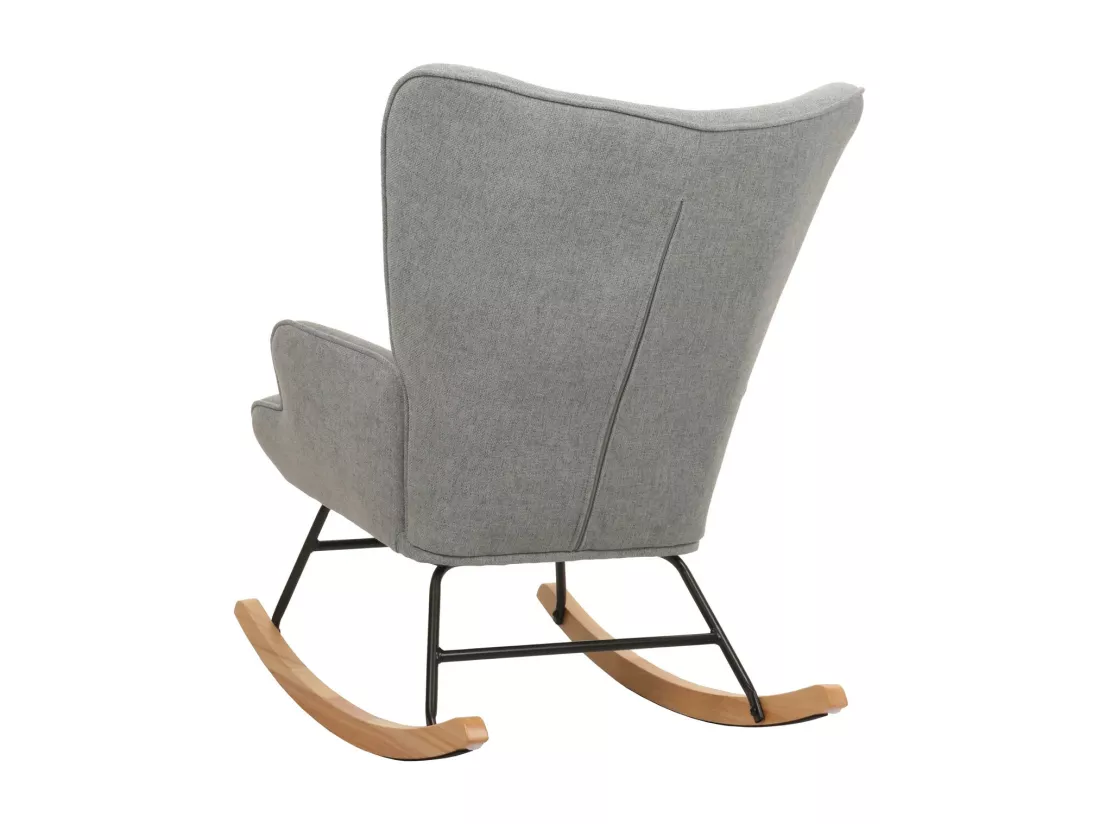 Chaise à bascule MCW-N14, gris-vert