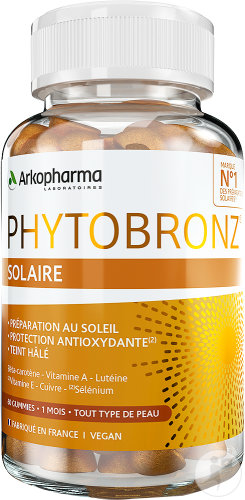 Arkopharma Phytobronz Solaire Gummies Complément Alimentaire Toute Type De Peau 60 Gummies
