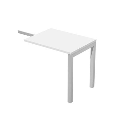 Retour direct pour Bureau Trend pieds métal arche - L80 - plateau blanc