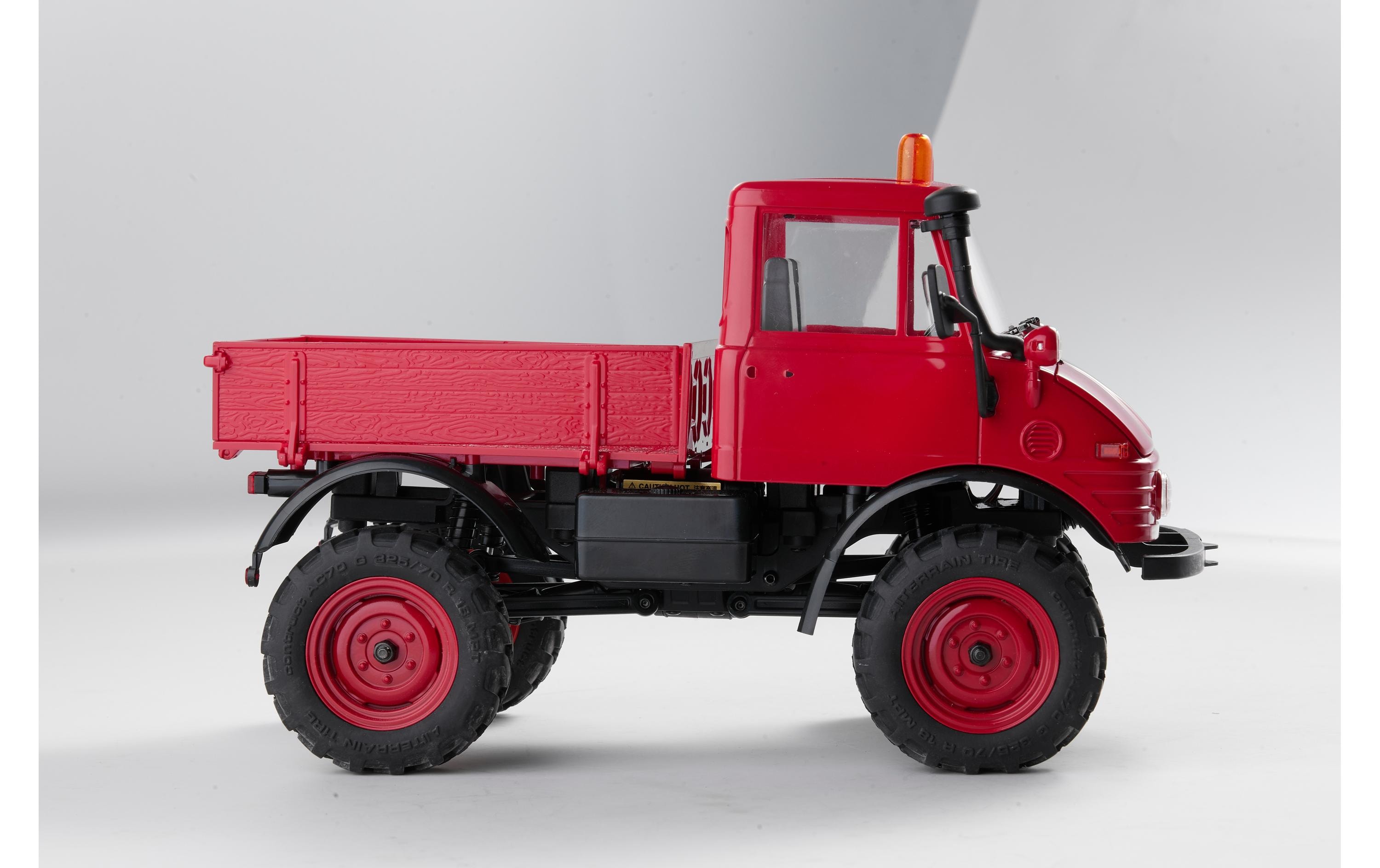 Scale Crawler FXC24 Unimog 421 Rot, RTR, 1:24<br>FCX24 Mini Rock Crawler mit detaillierter Unimog Karosserie und 2-Gang Getriebe