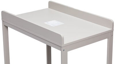 JLY Dream Stellebord Med Uttrekkbar Badebalje, Warm Grey