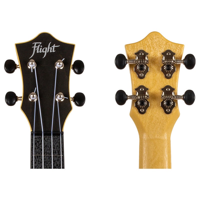 Flight Travel Series TUSL35 Black Concert Scale sopraan ukelele met gigbag