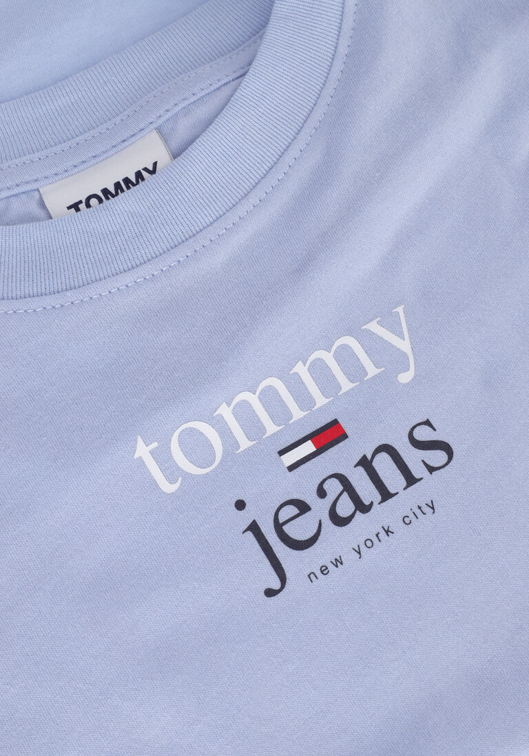 TOMMY JEANS lichtblauwe tommy jeans t-shirt tjw baby essential logo 2 ss