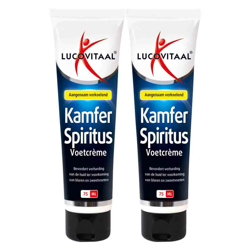 2x Lucovitaal Voetcrème Kamfer Spiritus75 ml