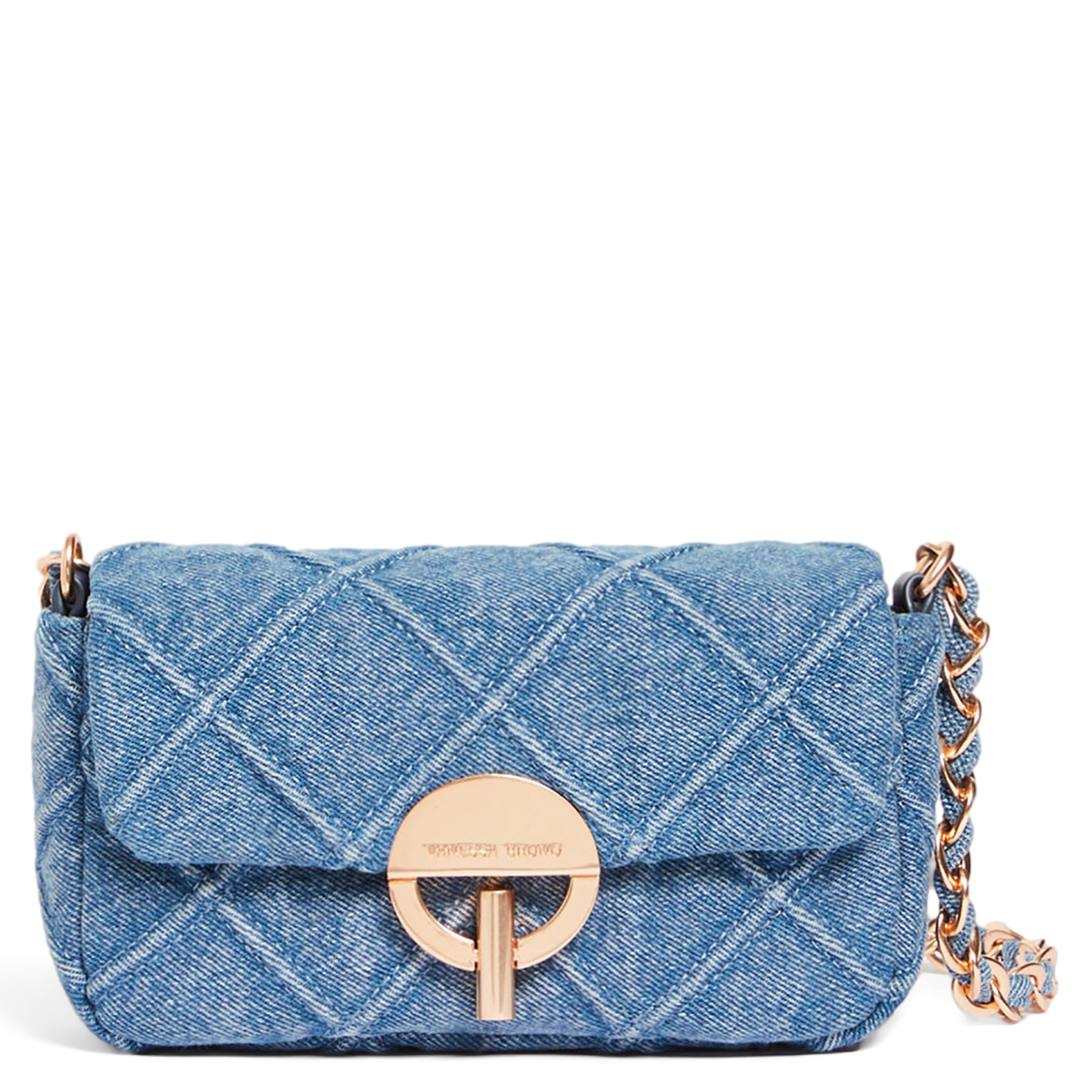 NANO MOON - Sac bandoulière en denim de coton | Bleu