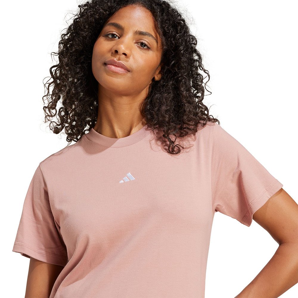 adidas Essentials Small Logo Cotton T-Shirt Damen warm clay