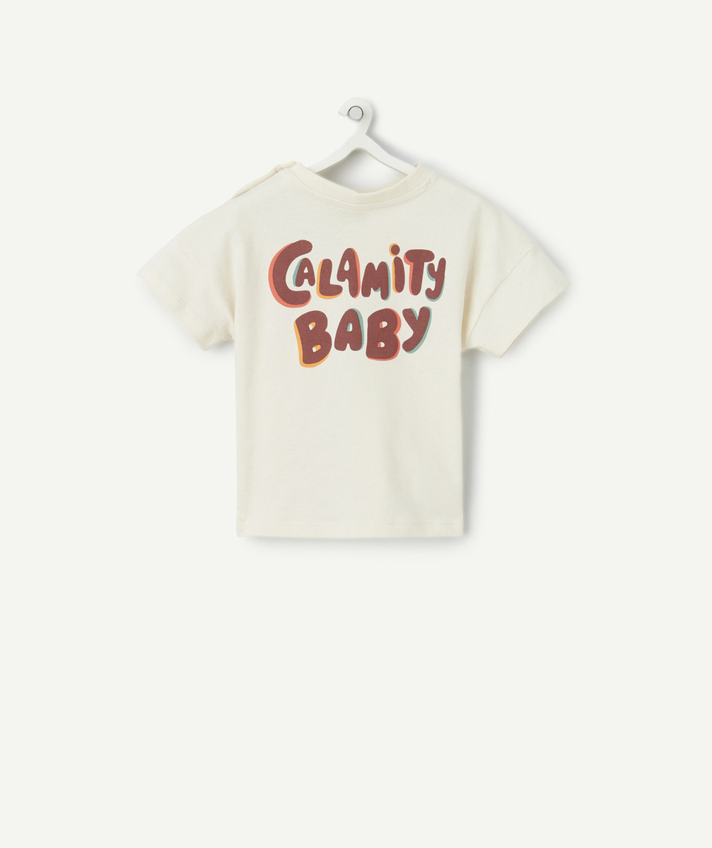 t-shirt bébé garçon en coton bio sans teinture thème calamity baby
