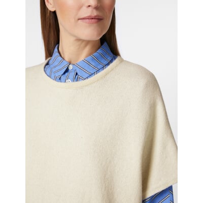 Damen-Strickpullunder, Creme