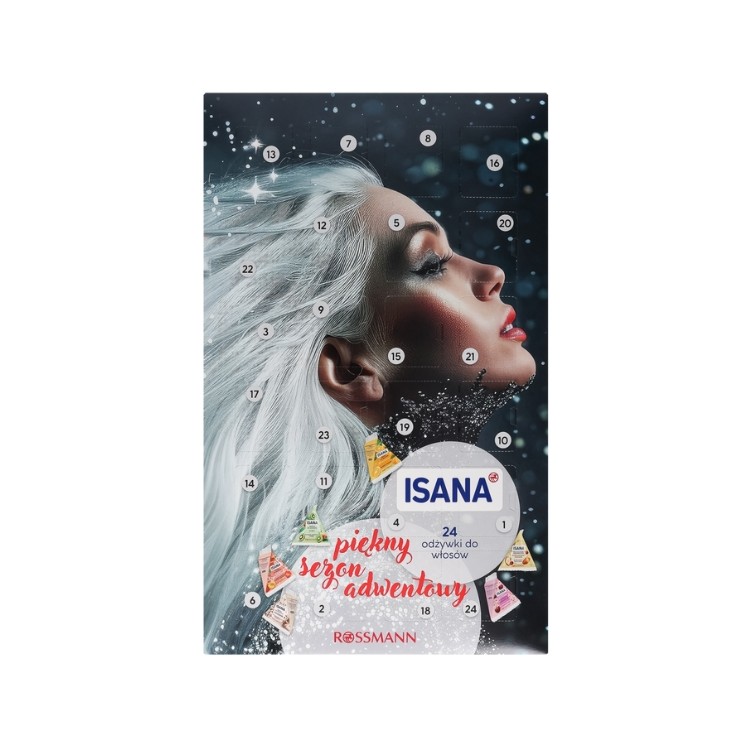 Isana Adventskalender mit Haarspülungen, 24 x 25 ml, 24 Stück