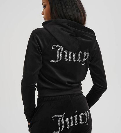 Juicy Couture Cardigan - Velours - Schwarz