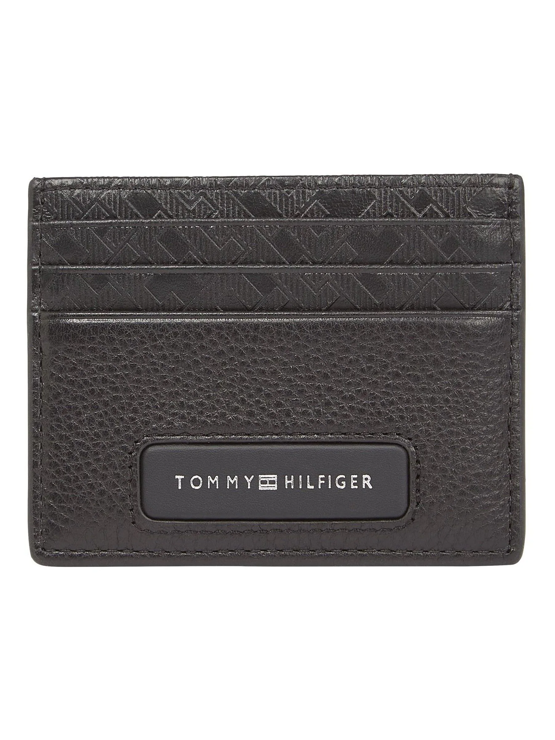 Tommy Hilfiger monogram leren kaarthouder