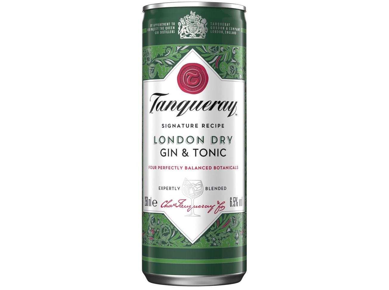 GIN TÓNICO TANQUERAY GIN LATA 0.25L