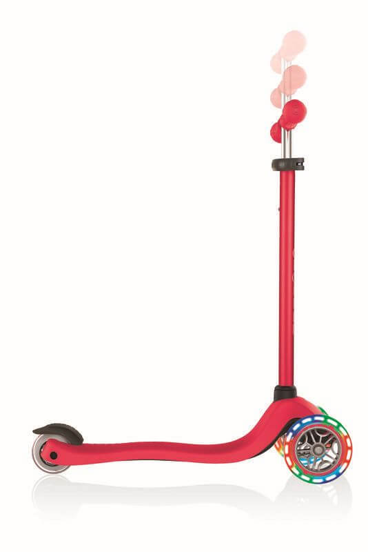 GLOBBER PRIMO LIGHTS rot, mit Leuchtrollen