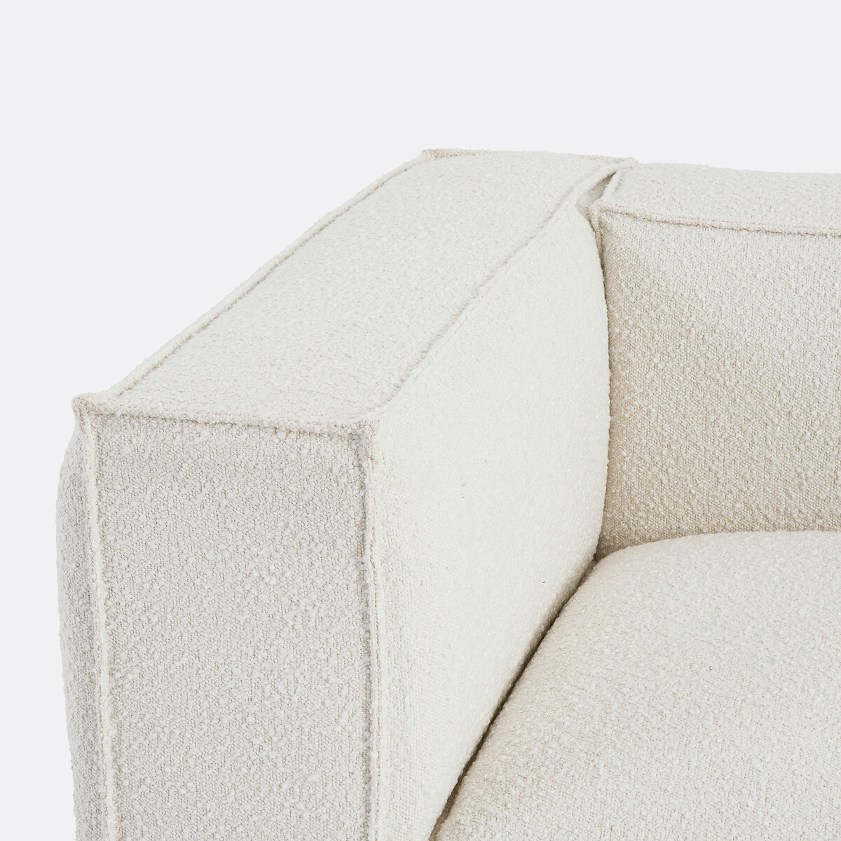 LA REDOUTE INTERIORS<br>Banco modular, 2 zit, boucle, Seven