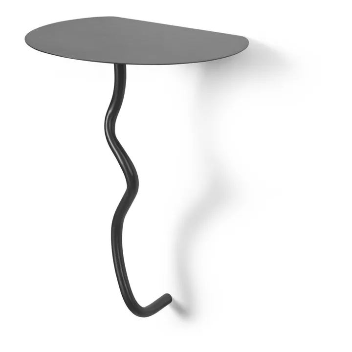 Ferm Living Table de nuit murale Curvature | Noir
