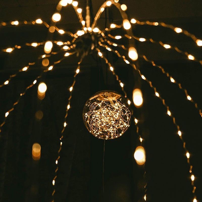 Anna's Collection - Smokey Ball met LED 'Magique' (Ø18cm)