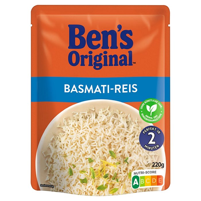 BEN'S ORIGINAL Expressreis mit Sonnenweizen 220 g, Basmati