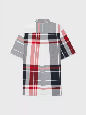 Camisa de manga curta Adaptive Check Custom Fit