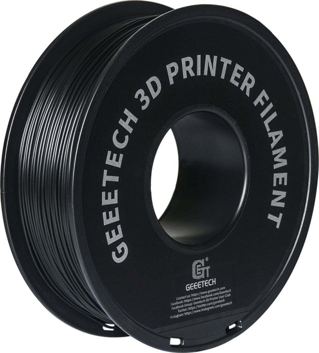 GEEETECH  PLA Black, 1,75 mm / 1000 g    Leicht druckbares Filament mit geringen Fertigungstoleranzen