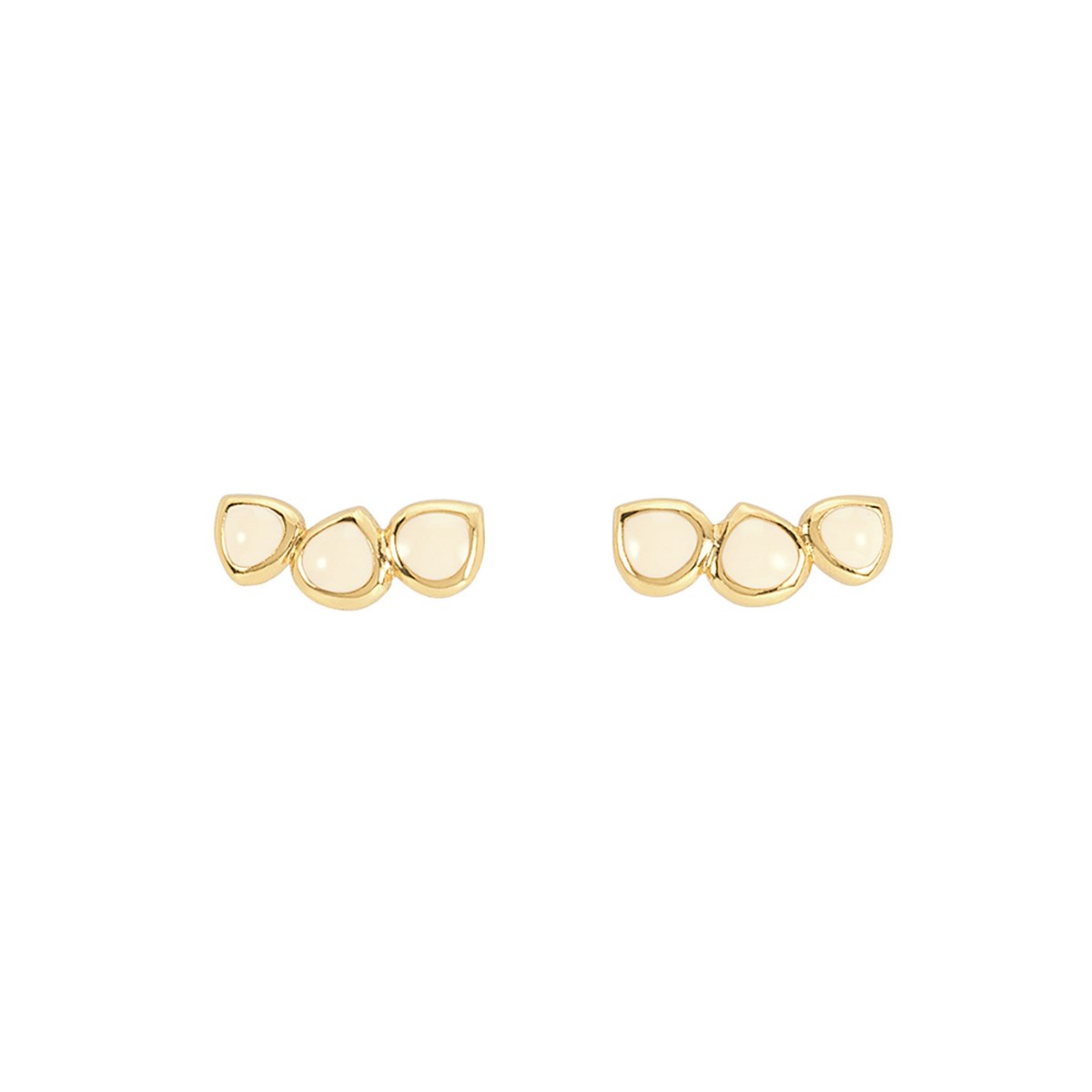 Boucles d'oreilles Bangle Up Lumi blanc sable