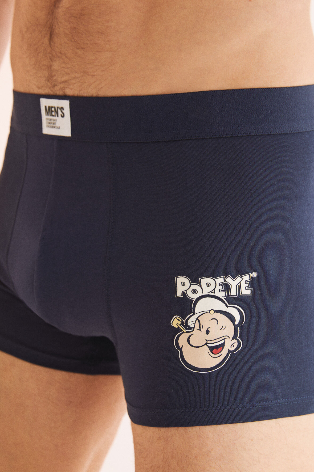 Cuecas Boxer Popeye de Algodão, Pacote com 2 - Azul