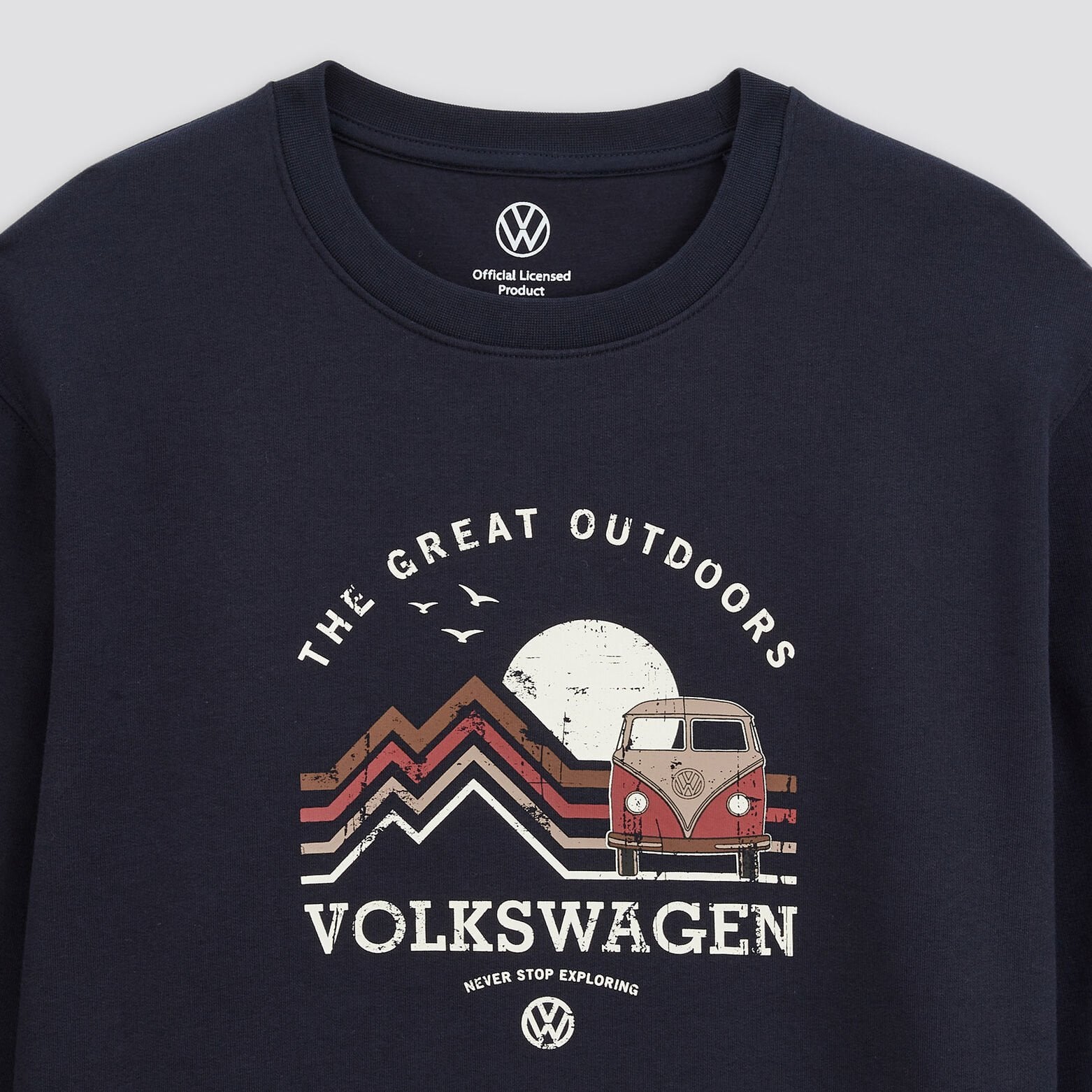 Sweat licence Volkswagen imprimé Bleu foncé