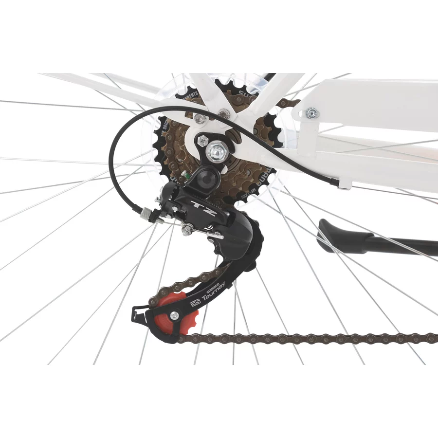 KS Cycling Damenfahrrad Cityrad 6-Gänge Balloon 28 Zoll Weiß
