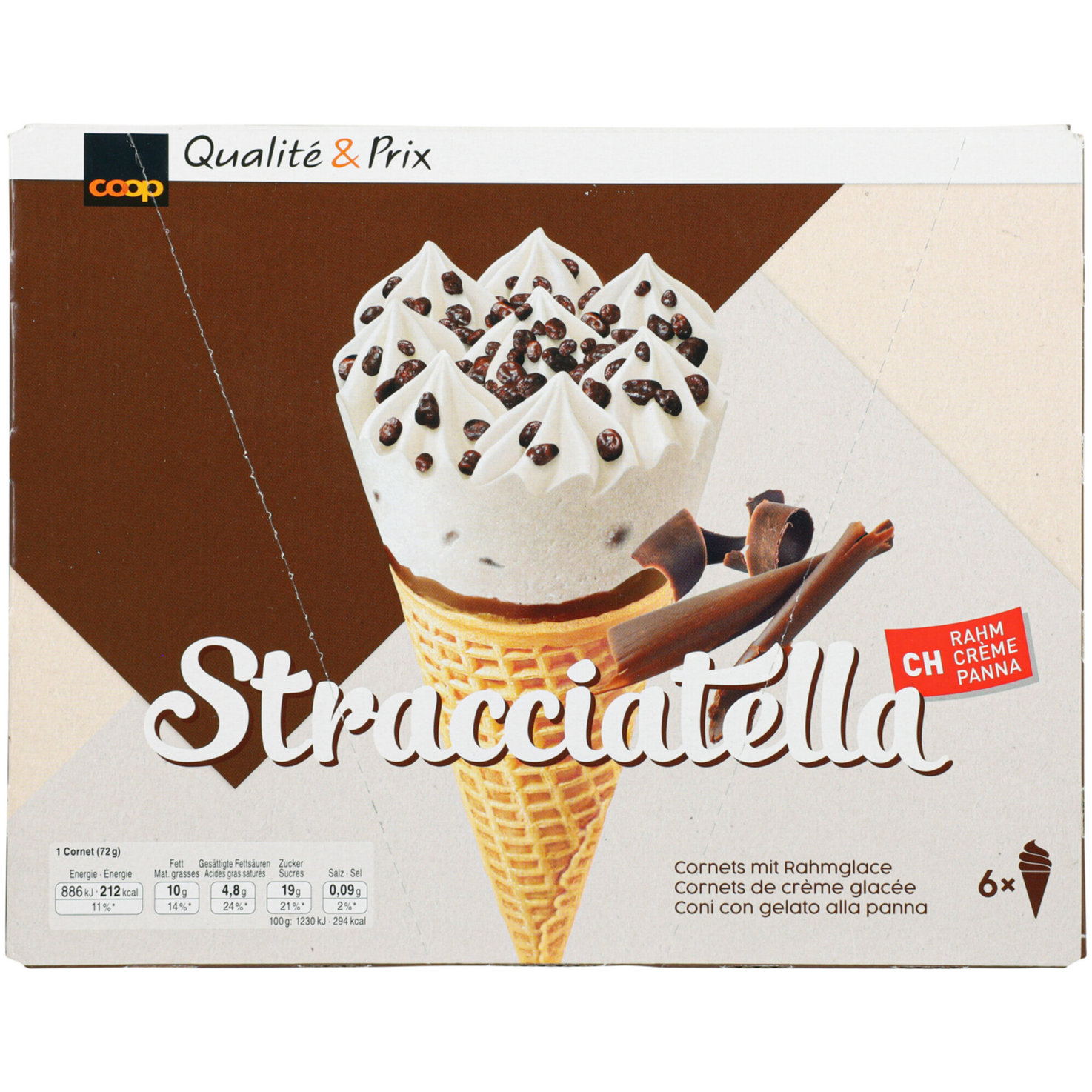 Cornet Stracciatella 6x125ml