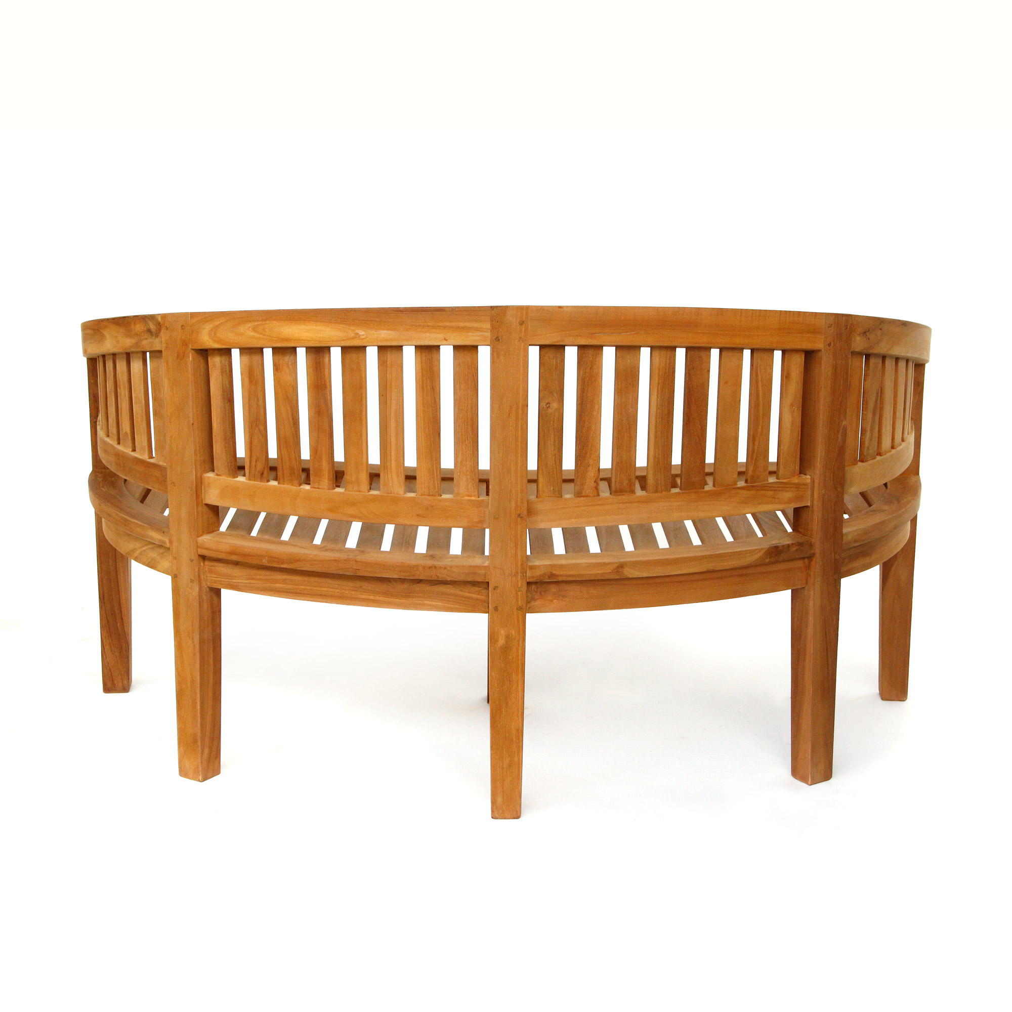 Teak-Rundbank 'Marstrand', natur, B 151 cm, L 55 cm, H 86 cm günstig bestellen