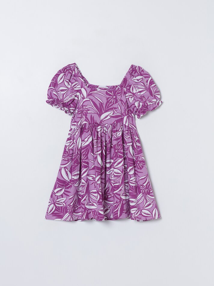 Vestido estampado - Roxo