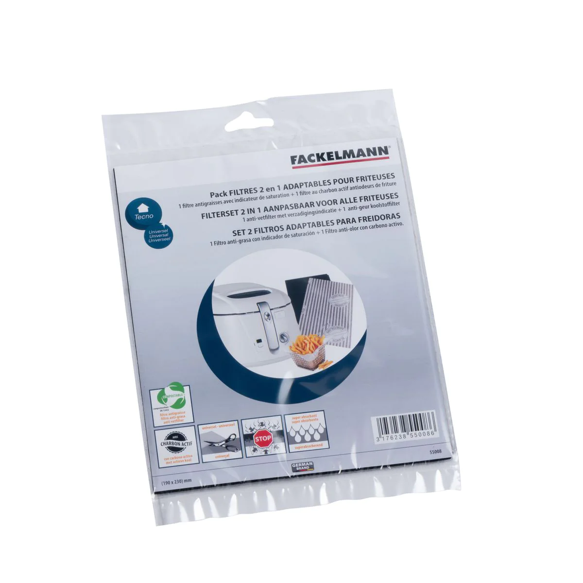 Filtre universel pour friteuse Fackelmann Accessoires hotte et friture
